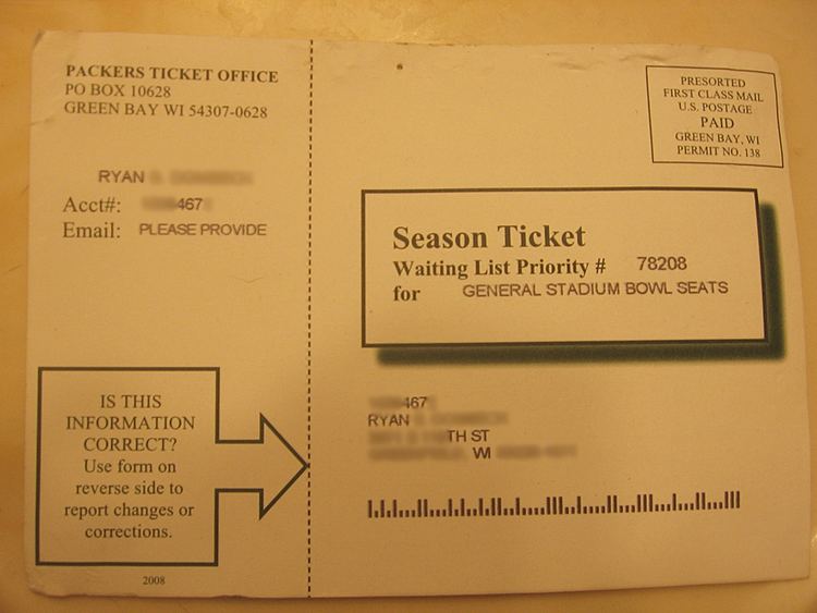 NFL season ticket waiting lists