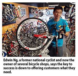 Ng Joo Ngan Catering to a growing demand for bicycles MY palm oil
