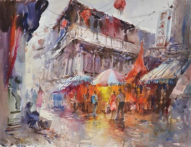 Ng Woon Lam Watercolor Paintings By Singapore Artist Ng Woon Lam