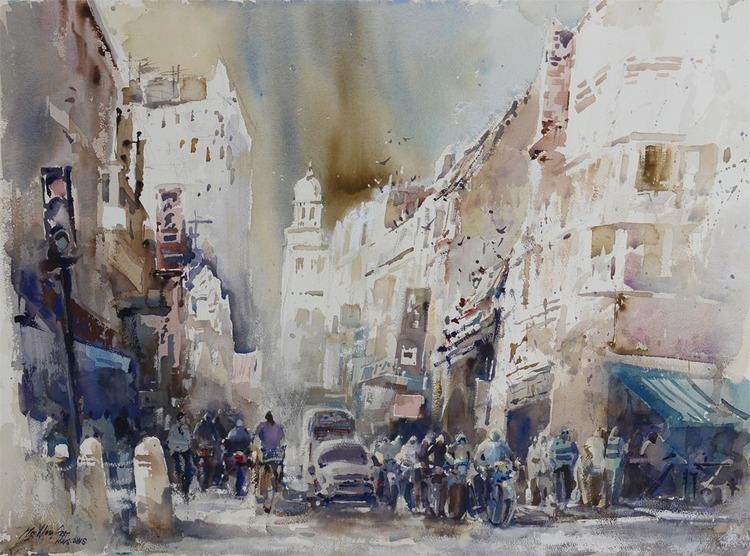 Ng Woon Lam Watercolor by Woon Lam Ng NWS AWS MFA