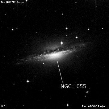 NGC 1055 Galaxy NGC 1055 Deep Sky Objects Browser