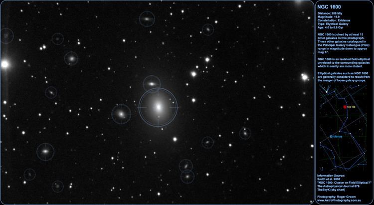 NGC 1600 NGC 1600 and Friends Roger39s Website