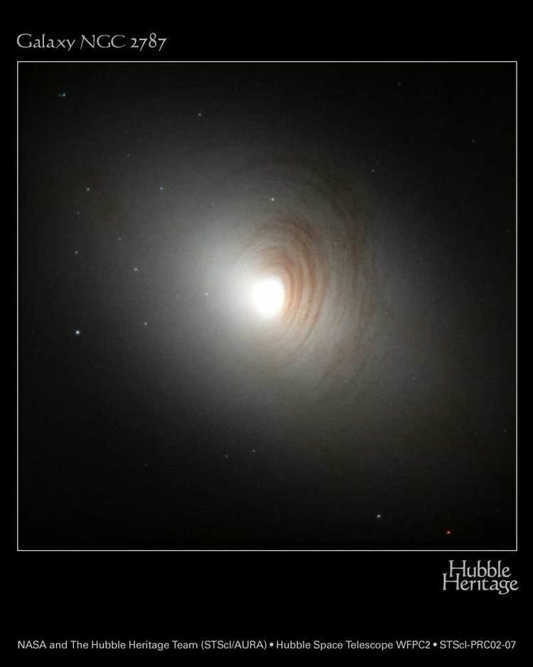NGC 2787 APOD 2002 April 8 NGC 2787 A Barred Lenticular Galaxy