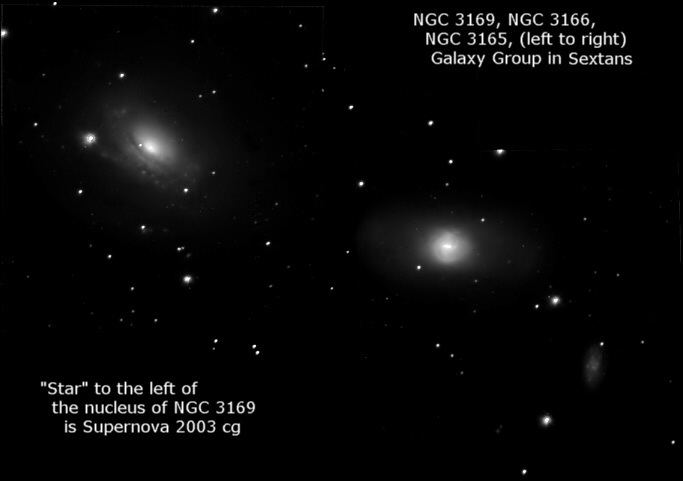 NGC 3169 NGC 3169 NGC 3166 and NGC 3165 Galaxy Group