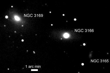 NGC 3169 David39s Astronomy Herschel Objects ST7