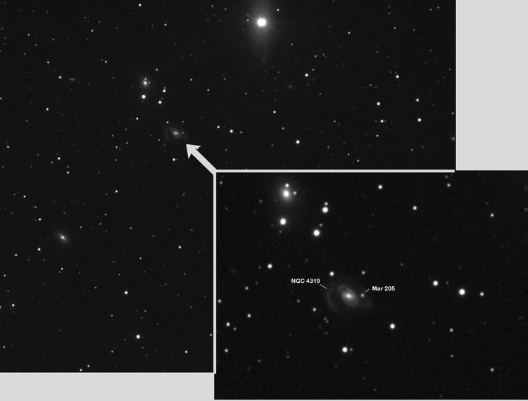 NGC 4319 NGC 4319 with Markarian 205 Amateur CCD Astronomy