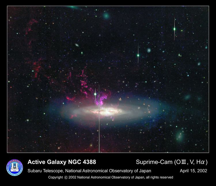 NGC 4388 APOD 2002 June 3 Galaxy NGC 4388 Expels Huge Gas Cloud