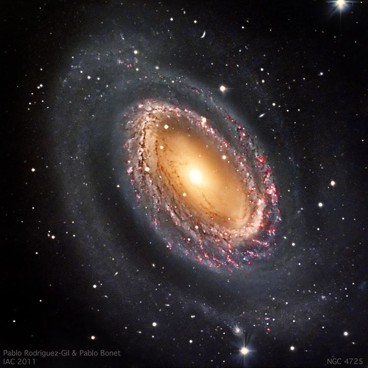 NGC 4725 Astronomy Picture of the Month 2011 The spiral nest NGC 4725