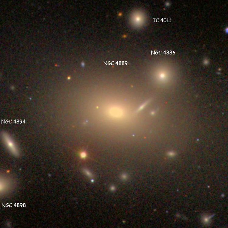 NGC 4889 New General Catalog Objects NGC 4850 4899
