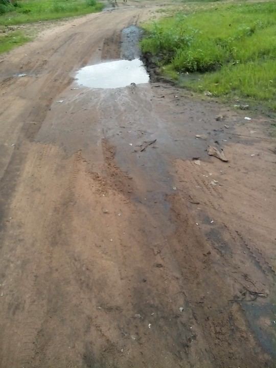Ngor Okpala Part Of Bad Spot On The Road In ORISHIEZE In Ngor Okpala LGA Imo