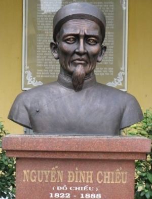 The statue of Nguyễn Đình Chiểu