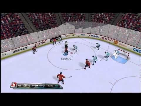 NHL 2K11 NHL 2K11 Gameplay Wii Capitals vs Penguins YouTube