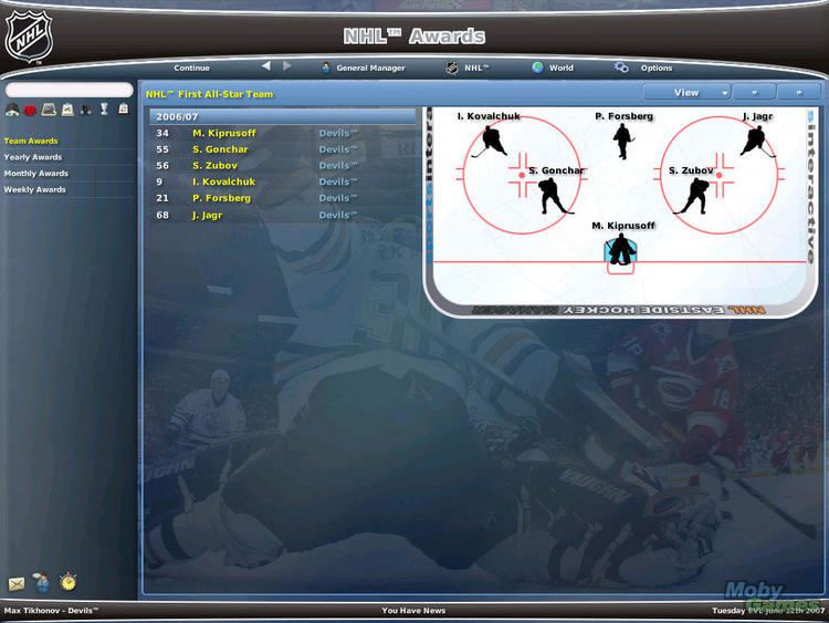 NHL Eastside Hockey Manager 2007 NHL Eastside Hockey Manager 2007 Windows Games Downloads The