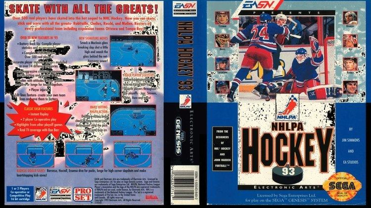 NHLPA Hockey '93 EA NHLPA Hockey 93 Sega Genesis YouTube