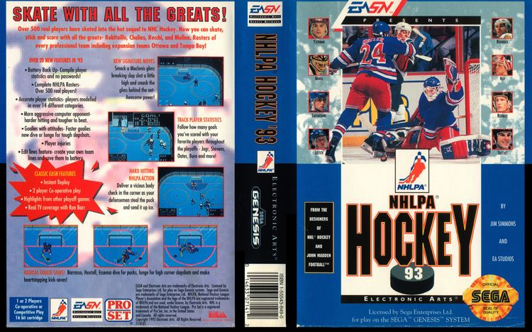 NHLPA Hockey '93 RetroDaze GameBoxart Site