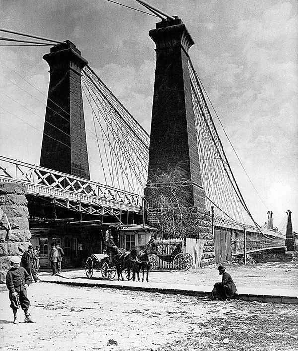 Niagara Falls Suspension Bridge STRUCTURE magazine John A Roebling39s Niagara River Railroad