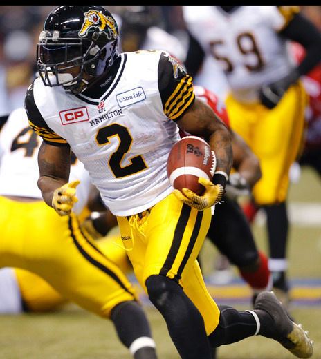 Nic Grigsby Hamilton TigerCats39 Nic Grigsby off to a good running