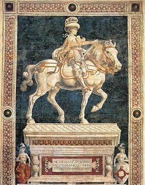 Niccolò da Tolentino Equestrian Monument of Niccol da Tolentino Wikipedia