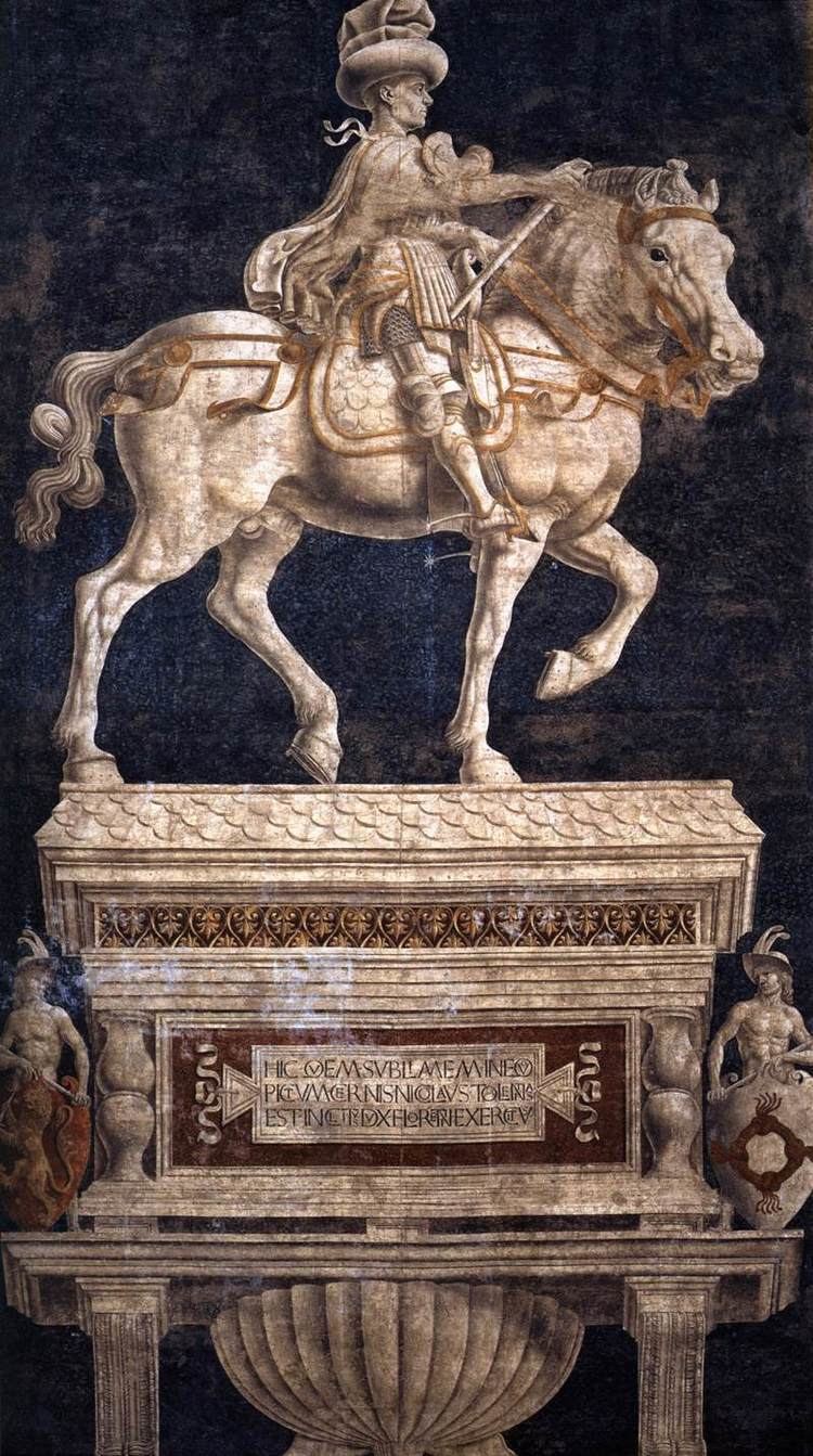 Niccolò da Tolentino ANDREA DEL CASTAGNO Monument to Niccol da Tolentino 1456 Fresco