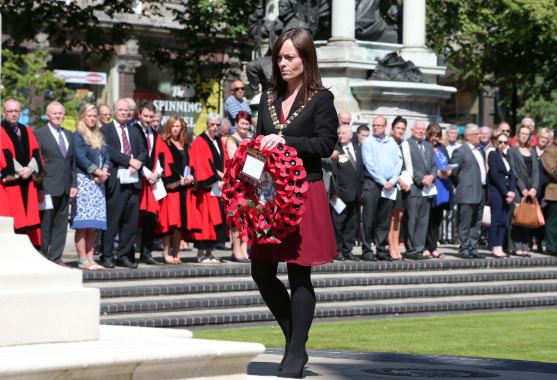 Nichola Mallon Ceremony marks 98th anniversary of the Battle of the Somme