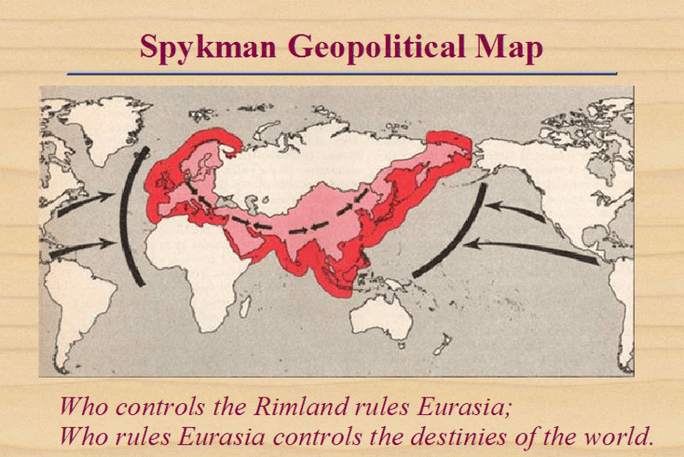 Nicholas J. Spykman's Geopolitical Map