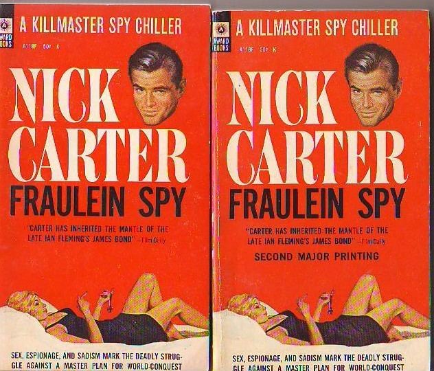 Nick Carter-Killmaster The Nick Carter amp Carter Brown Blog Fraulein Spy Nick Carter