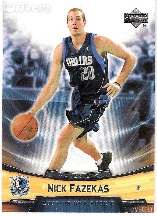 Nick Fazekas 200708 Upper Deck NBA Rookie Box Set 12 Nick Fazekas D
