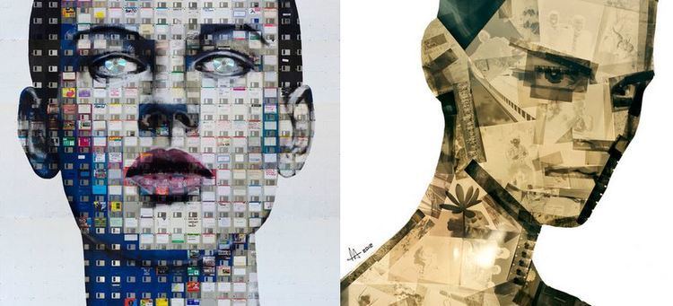 Nick Gentry Portrait Art Using Obsolete Material by Nick Gentry Blog