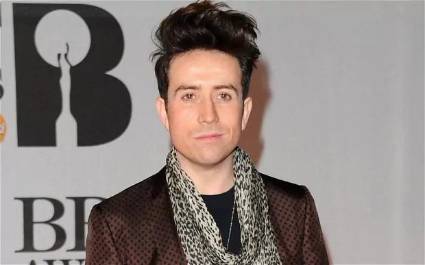 Nick Grimshaw DJ Nick Grimshaw swallows glass during breakfast show