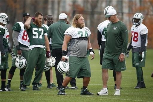 Nick Mangold Jets center Nick Mangold neck probable vs Jaguars