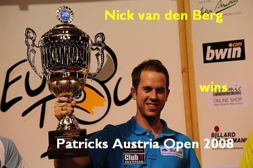 Nick van den Berg Billiard Pulse Nick van den Berg takes Austria Open title