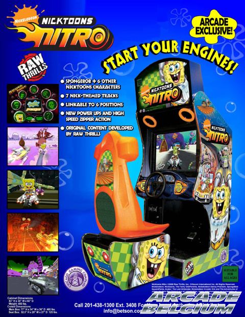 Nicktoons Nitro Arcade Belgium Nicktoons Nitro Racing en