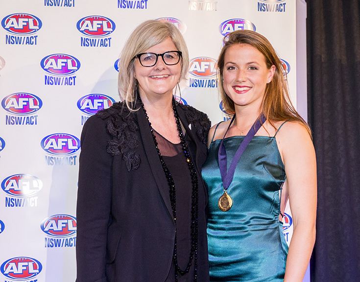 Nicola Barr Young gun Nicola Barr claims the 2016 Mostyn Medal AFL Sydney