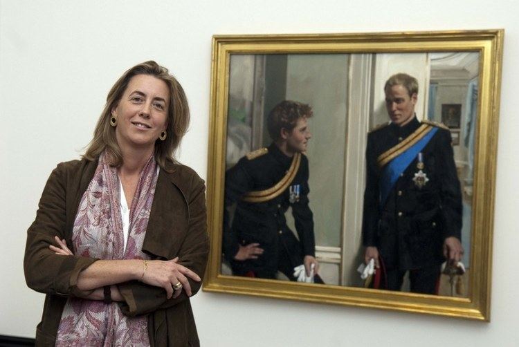 Nicola Philipps Historic dual portrait of Prince William and Prince Harry unveiled