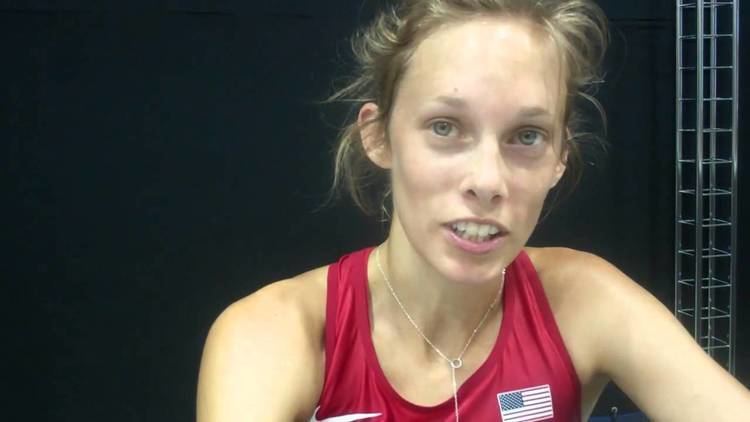 Nicole Bush Nicole Bush talks after running at 2013 IAAF World