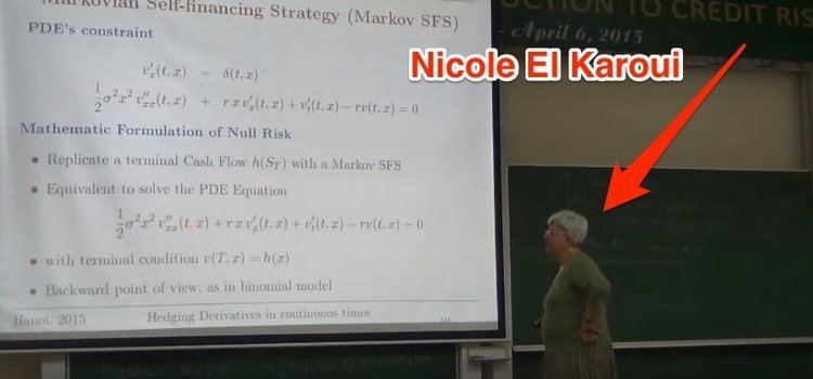 Nicole El Karoui France is famous for quants because of Nicole El Karoui Business