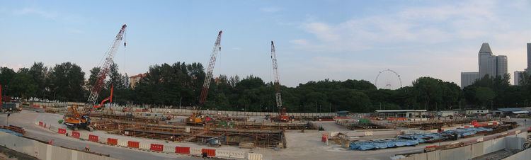 Nicoll Highway MRT Station, Construction site, Aug 07.jpg