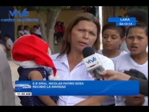Nicolás Patiño Sosa La Escuela General Nicols Patio Sosa Recibi La Navidad YouTube