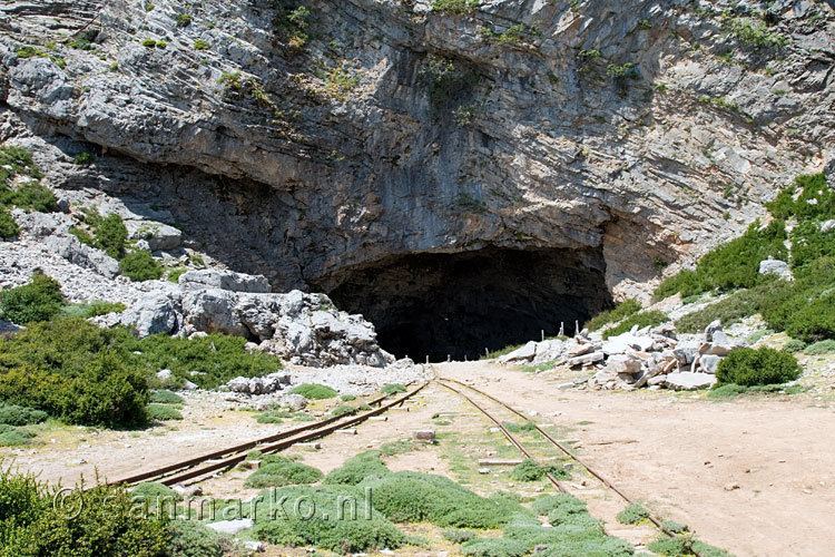 Nida Plateau The entrance of the Ideon Andron cave on the Nida plateau on Crete