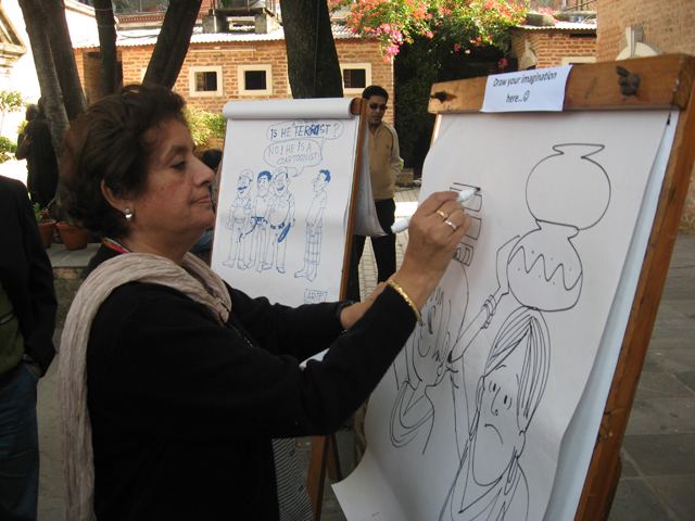 Nigar Nazar Artocraft Nigar Nazar Pakistans First Lady Cartoonist
