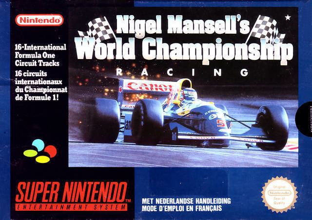 Nigel Mansell's World Championship Racing Nigel Mansell39s World Championship Racing Box Shot for Super