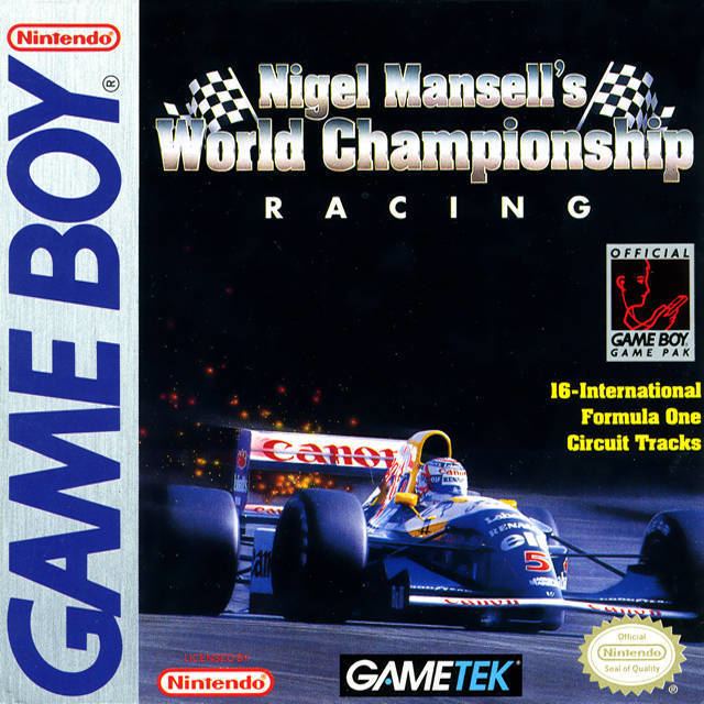 Nigel Mansell's World Championship Racing Nigel Mansell39s World Championship Racing Box Shot for Game Boy