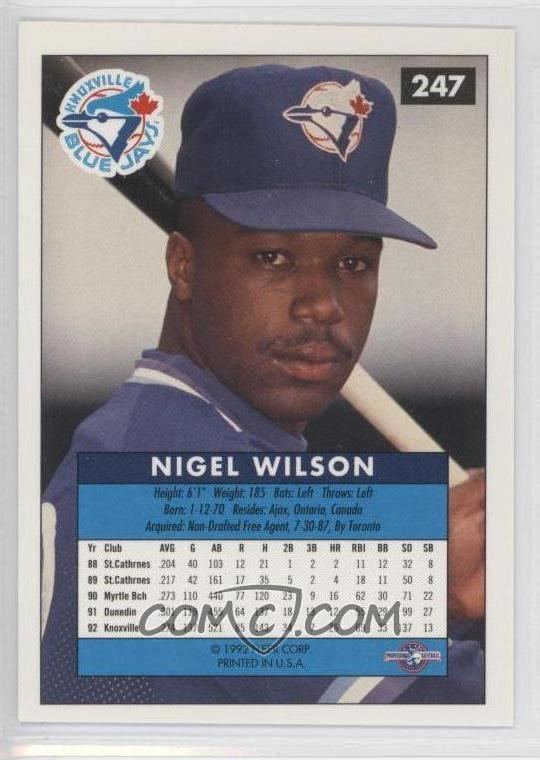 Nigel Wilson 199293 Fleer Excel Base 247 Nigel Wilson COMC Card Marketplace