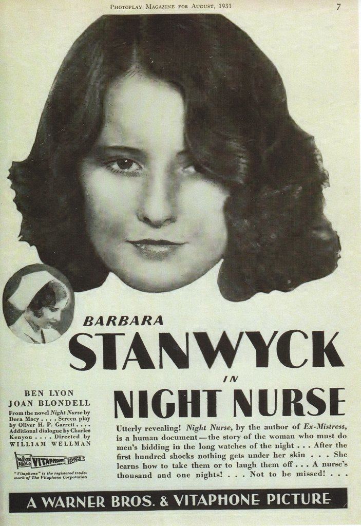 Night Nurse (1931 film) Night Nurse 1931 Dear Mr Gable