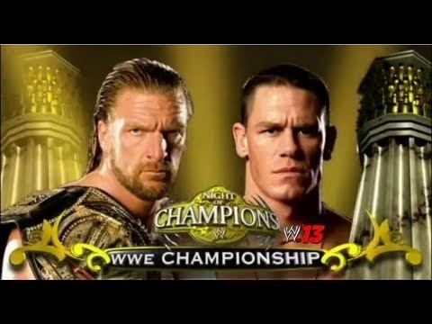 Night of Champions (2008) WWE Night of Champions 2008 Triple H vs John Cena WWE