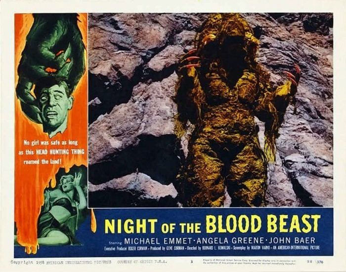 Night of the Blood Beast Night of the Blood Beast 1958 3B Theater Poster Archive