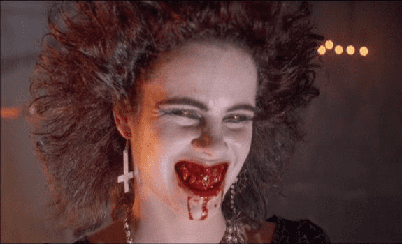 Night of the Demons (1988 film) movie scenes This movie is littered with a bunch of amazing scenes It s the type of movie where it s completely ok that a brother would comment on how nice his sister s 