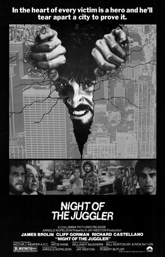 Night of the Juggler Obscure OneSheet Not So Obscure TV Spot But Still MIA on DVD