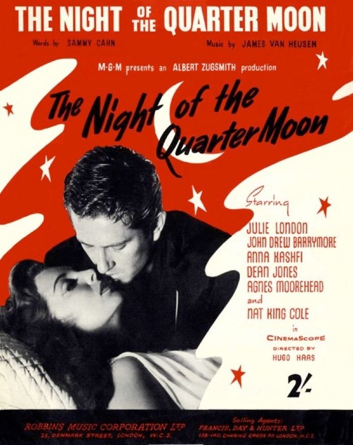 Night of the Quarter Moon 1959 Actress Julie London Anna Kashfi Film Night of The Quarter Moon