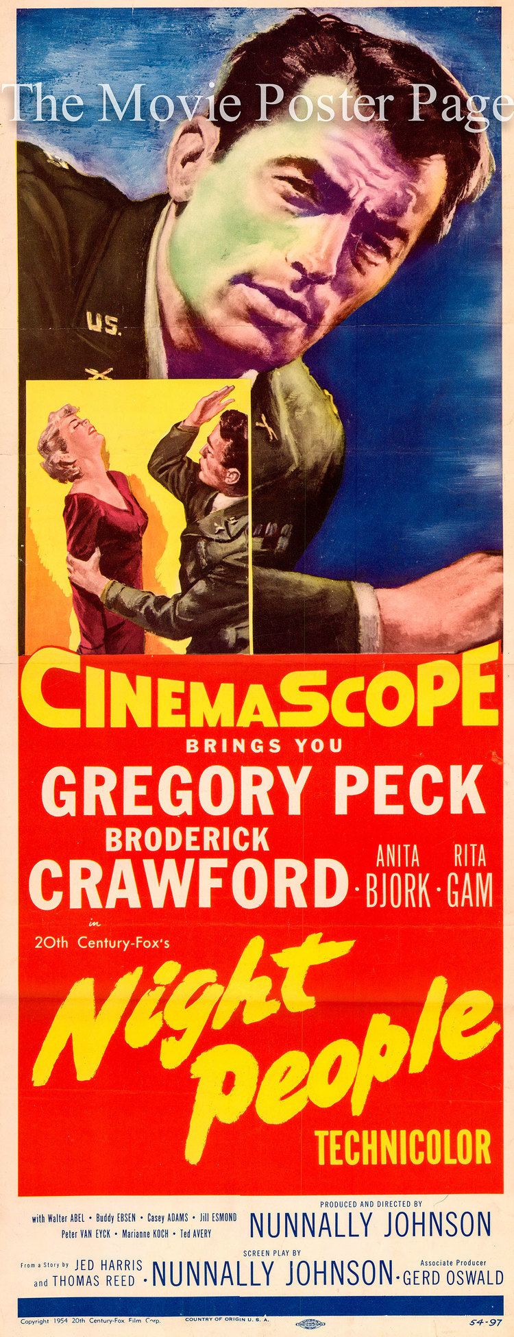 Night People (film) Movie Poster Collecting Night People 1954 Gregory Peck US insert
